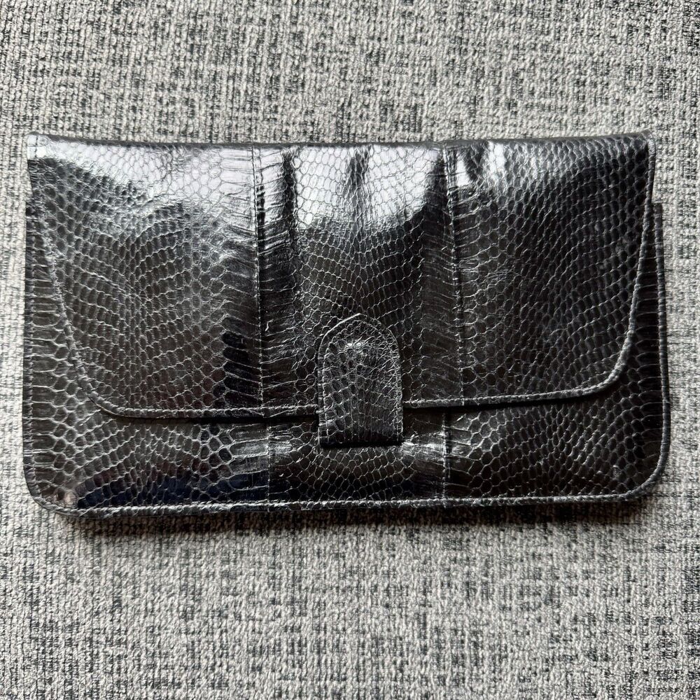 Vintage Python (?) Snakeskin Crossbody Or Clutch … - image 2